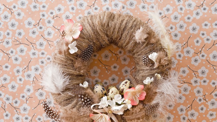 Diy tavaszi koszorú