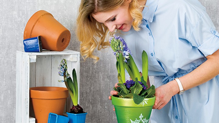 Diy virágcserép Görgényi Fruzsinával