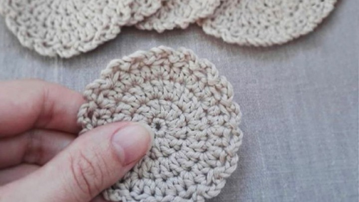 Diy  horgolt arctisztító korong