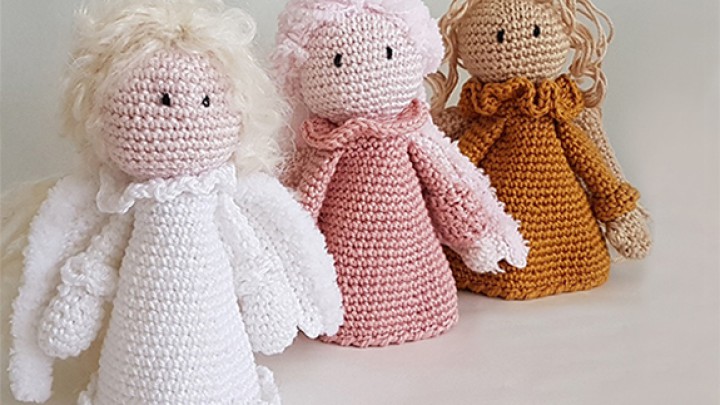 Amigurumi angyalka karácsonyra