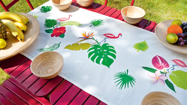 Diy flamingós terítő