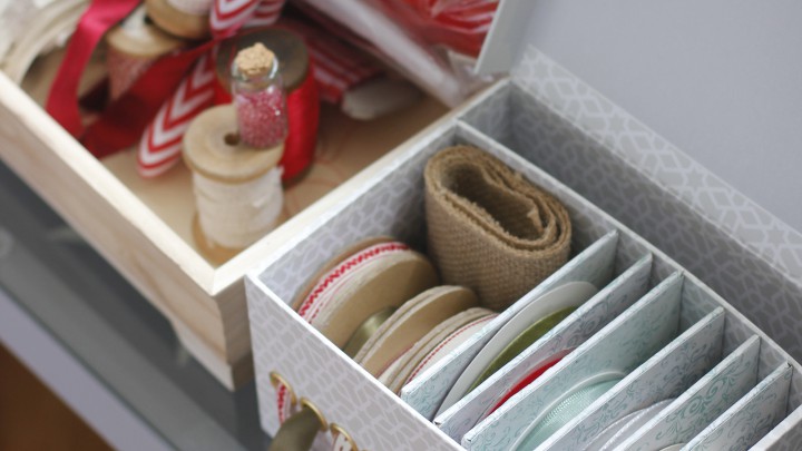 Diy szalagrendező doboz
