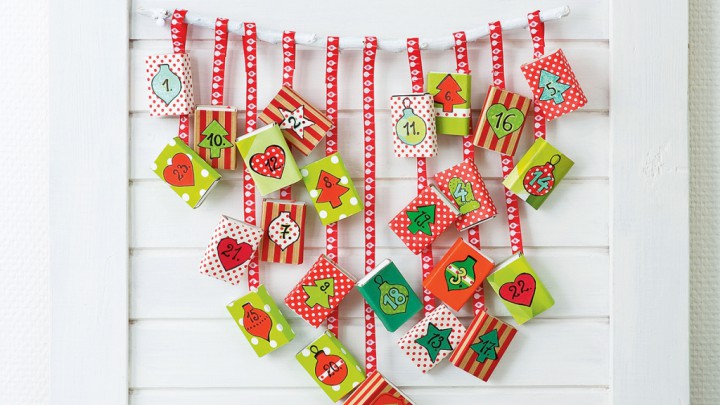 Adventi kalendárium gyufás skatulyákból