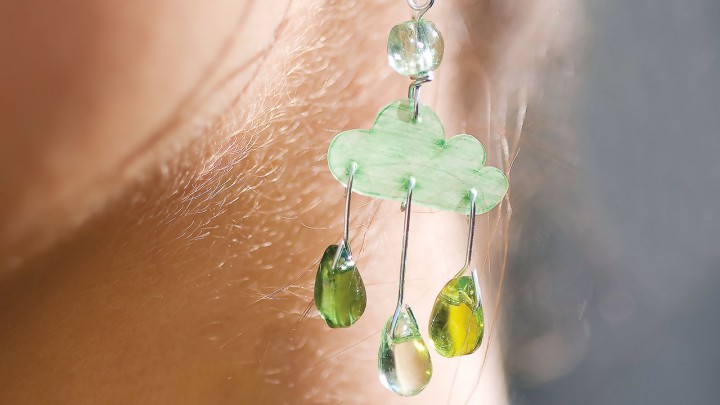 Készíts felhőcskés fülbevalót, hátha elered az eső! DIY ékszerkészítés kezdőknek