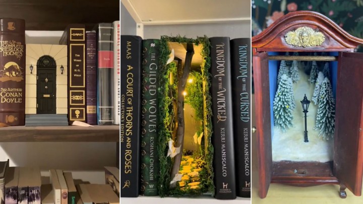 DIY book nook: imádott könyvek ihlették ezeket a tündéri könyvespolc dekorációkat