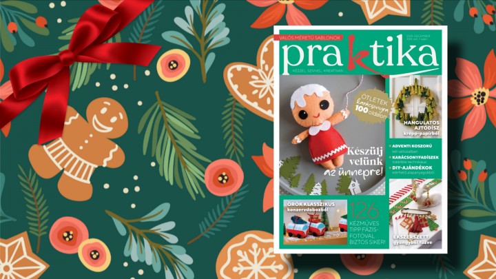 Megjelent a Praktika magazin decemberi száma: meseszép karácsonyi DIY ötletek 100 oldalon!