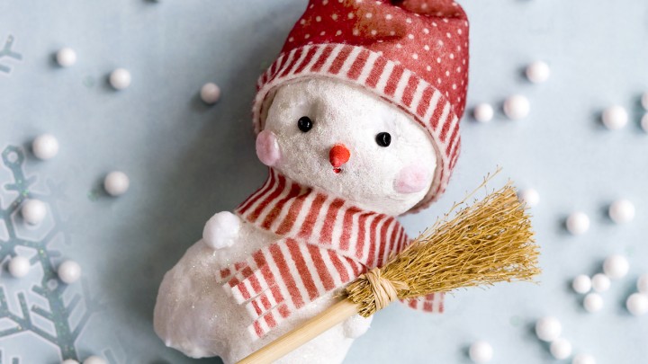 Készíts cuki hóembert egy szinte feledésbe merült, ám annál izgalmasabb technikával!