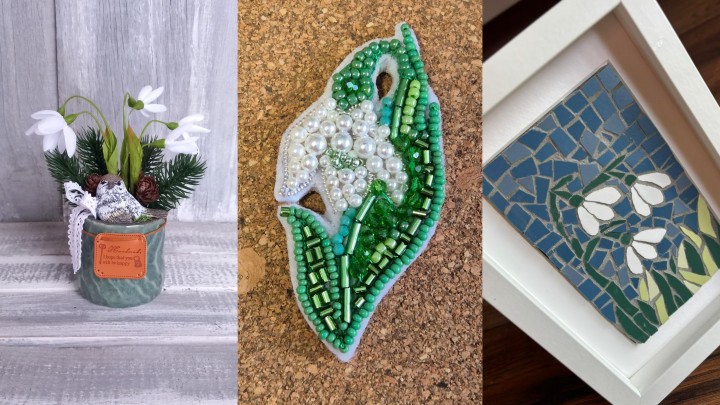 Még több hóvirágos alkotás a Praktika magazin csoportból – 2. rész