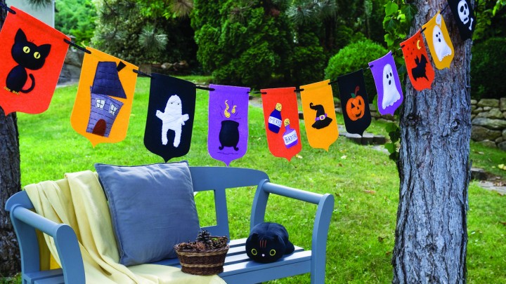 DIY halloweeni girland filclapokból: egy délután alatt elkészítheted velünk
