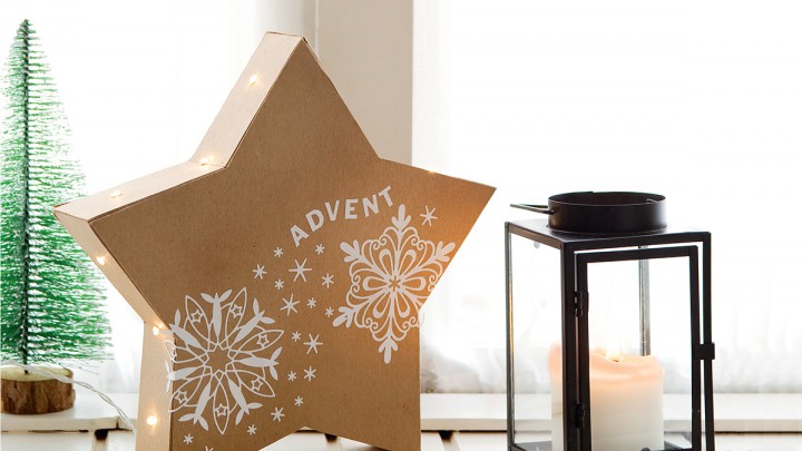 Diy adventi csillag kartonpapírból