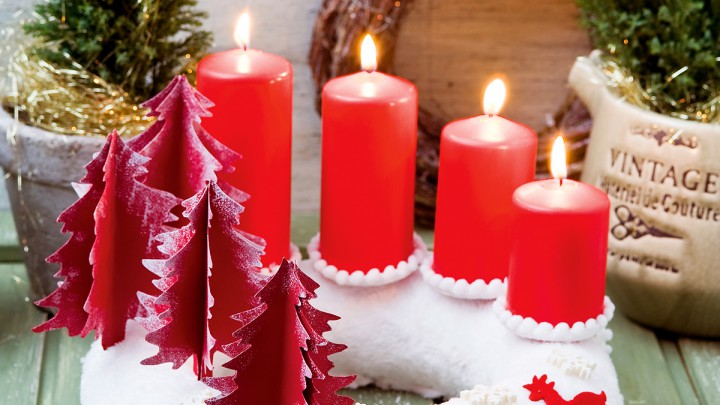 Hangulatos adventi koszorú