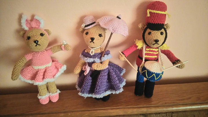 Mackófiú és barátnői: cuki amigurumik