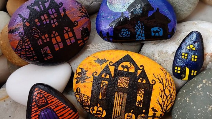 Fess kavicsokat halloweenra