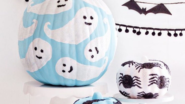 Csodaszép festett tökök halloweenra