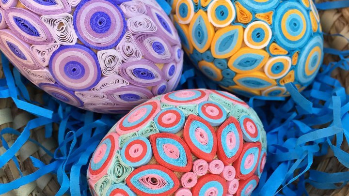 Húsvéti tojások quilling technikával