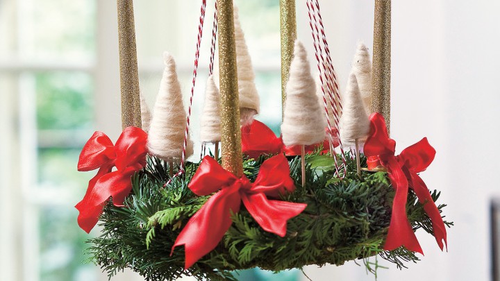 Rendhagyó adventi koszorú